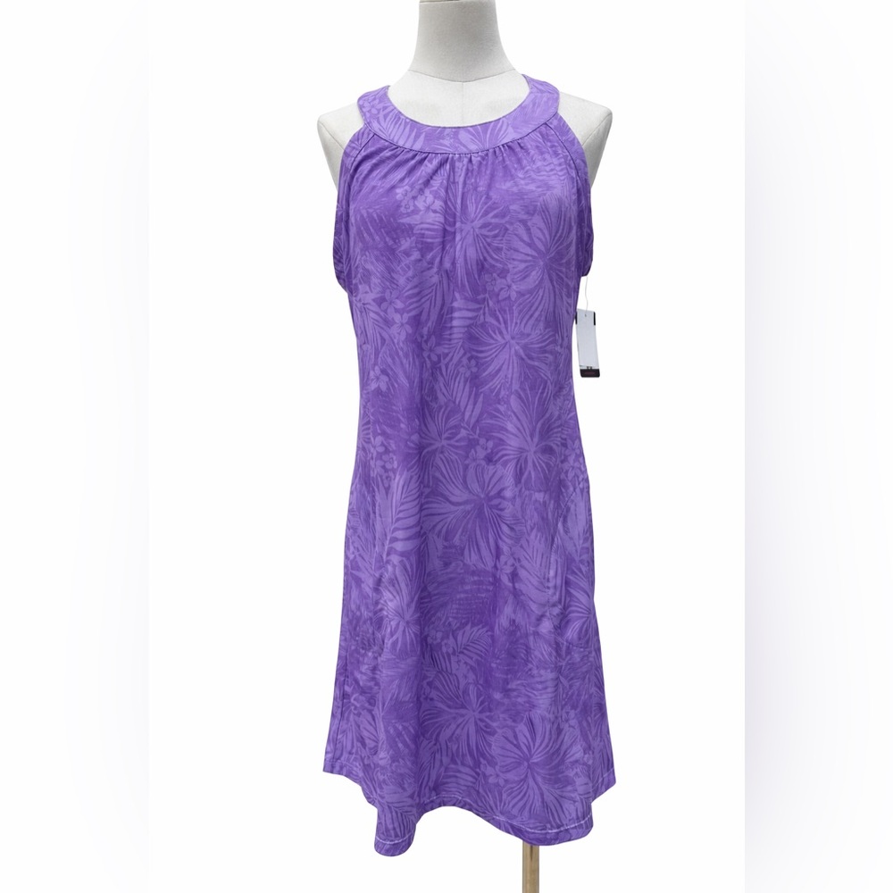 Zeroxposur Women's Soft Stretch Racerback Active Dress Hydrangea - Size M - Picture 2 of 13